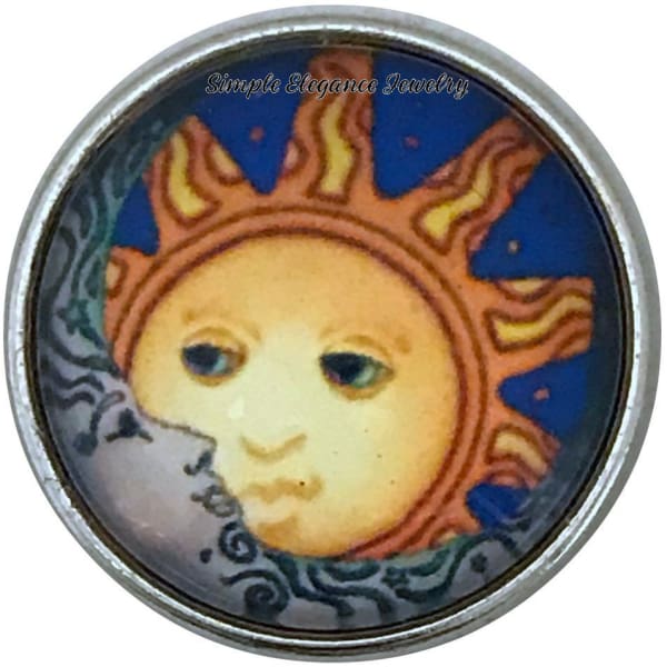 Sun and Moon Snap Charm 20mm for Snap Jewelry - Snap Jewelry