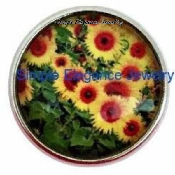 Sunflowers Snap 20mm for Snap Jewelry - Snap Jewelry