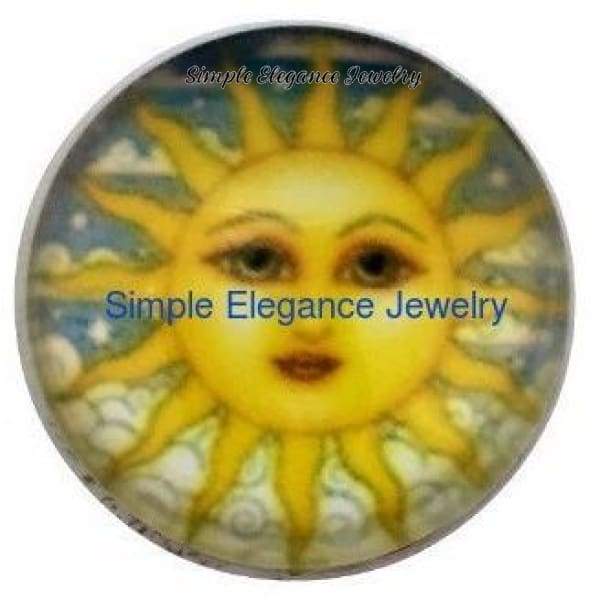 Sun Shine Face Snap 18mm - Snap Jewelry