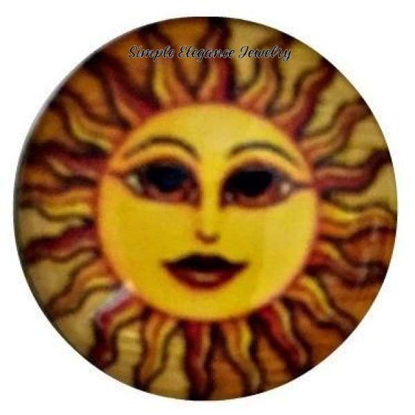 Sunshine Face Snap 18mm for Snap Jewelry (2083) - Snap Jewelry