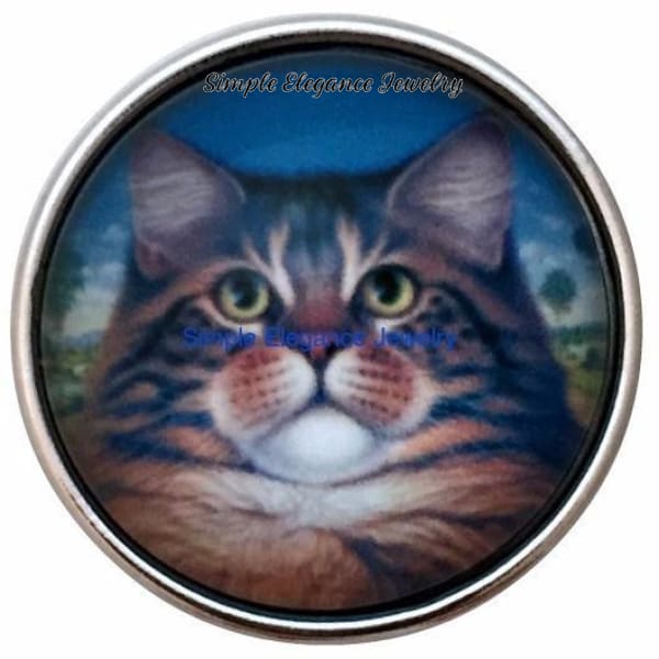 Tabby Cat Snap 20mm for Snap Jewelry - Snap Jewelry