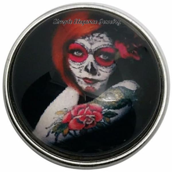 Tattoo Lady Snap Charm 20mm for Snap Charm Jewelry - Snap Jewelry