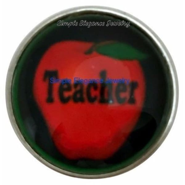 Teacher Apple Snap 20mm for Snap Jewelry - Snap Jewelry