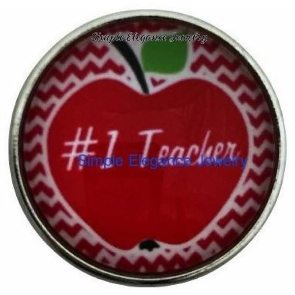 Teacher Apple Snap 20mm for Snap Jewelry - Snap Jewelry