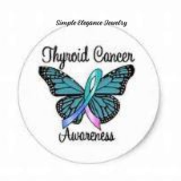 Thyroid Cancer Snap Charm 20mm for Snap Jewelry - Snap Jewelry