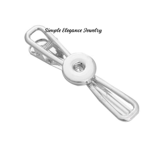 Tie or Scarf Clip for 20mm Snaps - Snap Jewelry