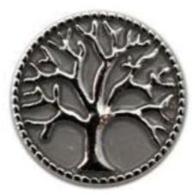 Tree of Life Metal Snap 20mm for Snap Charm Jewelry - Silver - Snap Jewelry