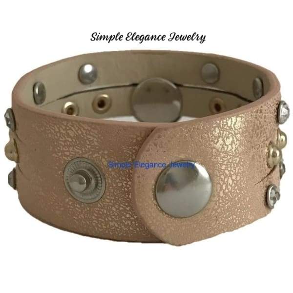 Triple Split-Gold Single Snap Bracelet 18mm-20mm Snaps - Snap Jewelry