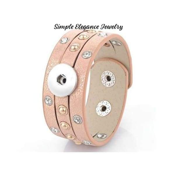 Triple Split-Gold Single Snap Bracelet 18mm-20mm Snaps - Snap Jewelry