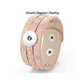 Triple Split-Gold Single Snap Bracelet 18mm-20mm Snaps - Snap Jewelry