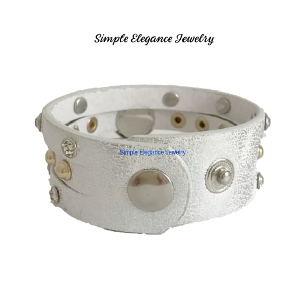 Triple Split-Silver Single Snap Bracelet 18mm-20mm Snaps - Snap Jewelry