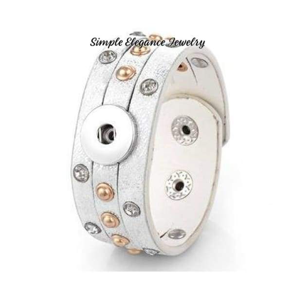 Triple Split-Silver Single Snap Bracelet 18mm-20mm Snaps - Snap Jewelry
