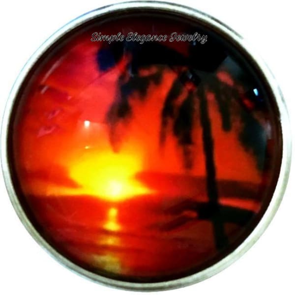 Tropical Sunset Snap-20mm for Snap Jewelry - Snap Jewelry