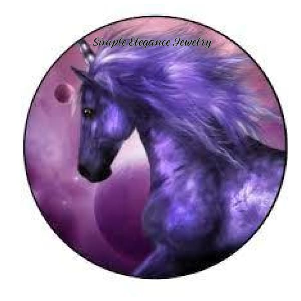 Unicorn Snap Charm 20mm or 12mm for Snap Charm Jewelry - 20mm - Snap Jewelry