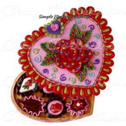 Valentine Candy Box Snap Charm 20mm - Snap Jewelry