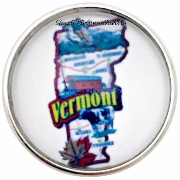 Vermont State Snap 20mm for Snap Jewelry - Snap Jewelry