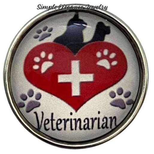 Veterinarian Snap Charm 20mm - Snap Jewelry