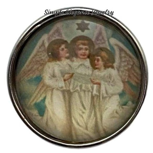 Vintage Angel Snap Charm 20mm - Snap Jewelry