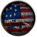 Weathered Flag Snap 20mm for Snap Jewelry - Snap Jewelry
