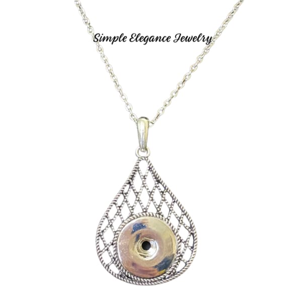 Web Design Single Snap Necklace - Snap Jewelry