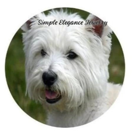 Westie Dog Snap Charm 20mm or 12mm MINI for Snap Charm Jewelry - 20mm - Snap Jewelry