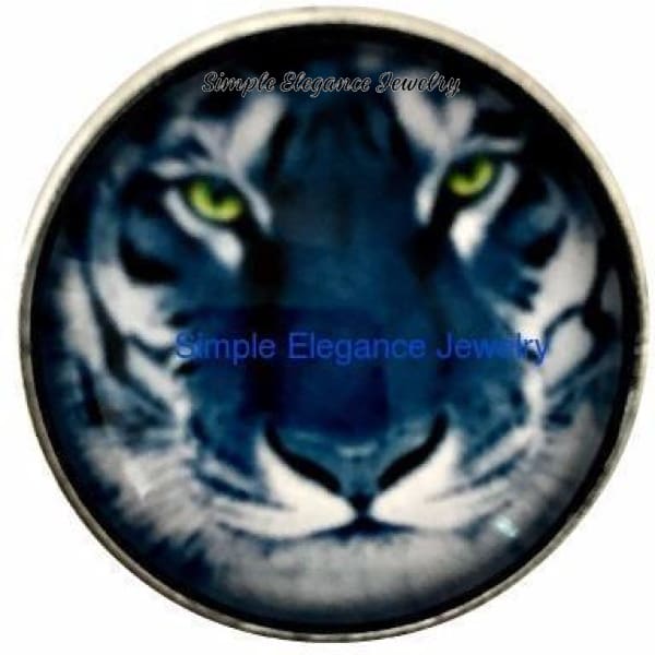 White Tiger Snap Charm 20mm for Snap Jewelry - Snap Jewelry