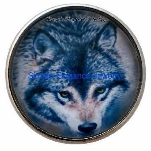 Wolf Animal Snap 20mm - Snap Jewelry