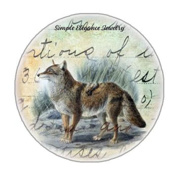 Wolf Snap Charm 20mm - Snap Jewelry
