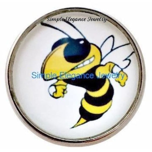 Yellow Jacket Bee Snap 20mm - Snap Jewelry