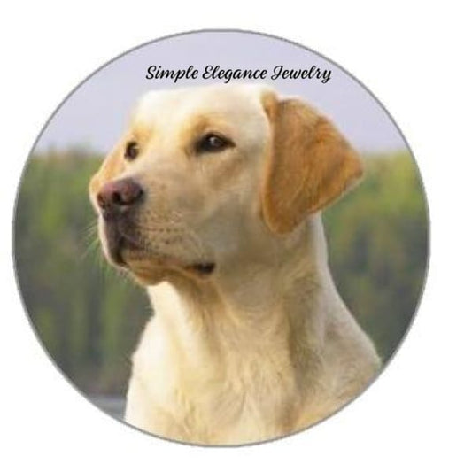 Yellow Labrador Dog Snap 20mm - Snap Jewelry