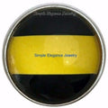 Yellow Line Dispatcher Snap 20mm for Snap Jewelry - Snap Jewelry