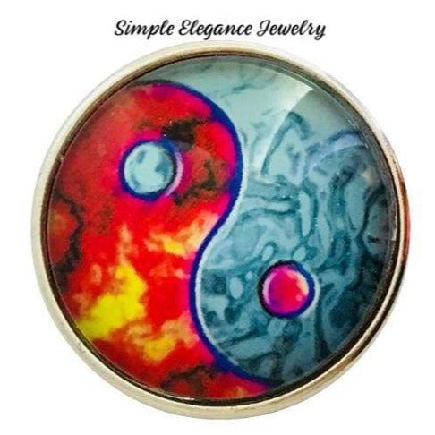 Yin Yang Snap Charm 20mm for Snap Jewelry - Snap Jewelry