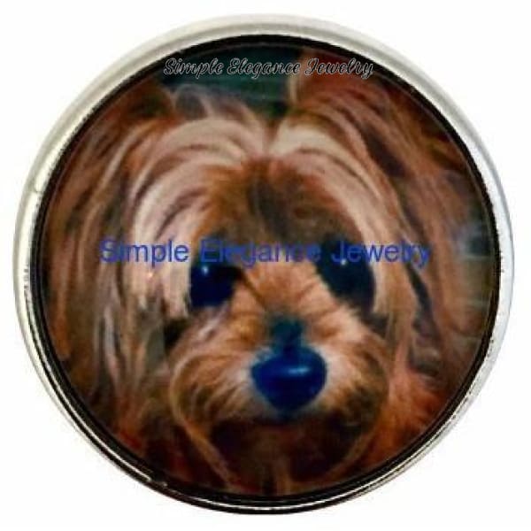 Yorkie Dog Snap 20mm - Snap Jewelry