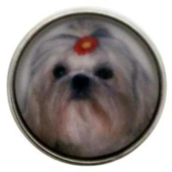 Yorkie Dog Snap Charm 20mm for Snap Jewelry - Snap Jewelry