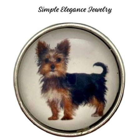 Yorkie Dog Snap Charm 20mm - Snap Jewelry